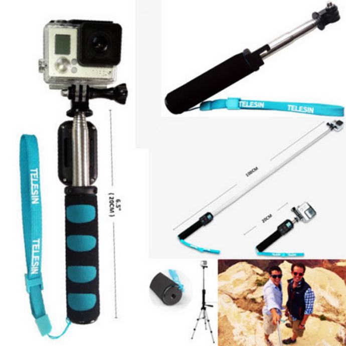 MONOPOD SA DRŽAČEM ZA DALJINSKI ZA GOPRO KAMERE
