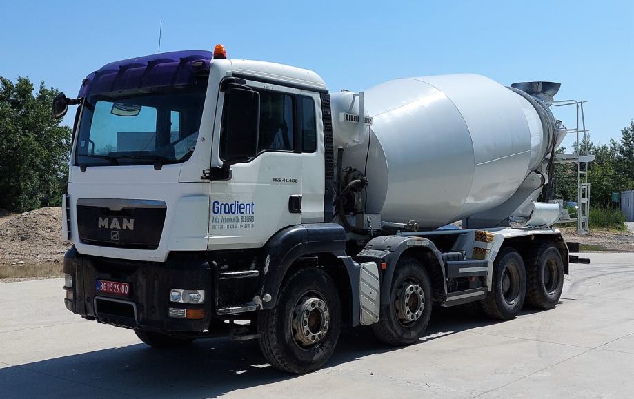 Camion MAN TGS Liebherr Fahrmischer Geiger - Conrad 77119/0 - Neuf - Maquette