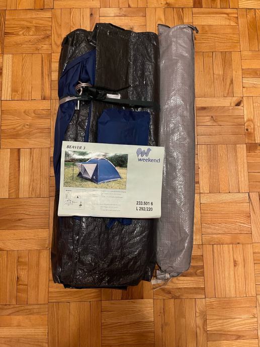Šator za 3 osobe - Weekend Beaver 3 + vreća za spavanje