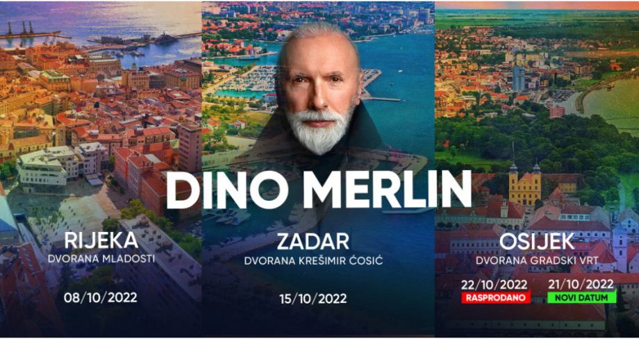 Dino Merlin Ulaznice Osijek - 22.10.2022