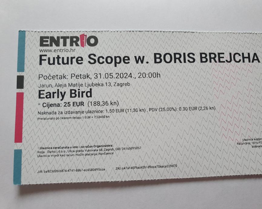 Future Scope Boris Brejcha, 2 karte, svaka 25 eura