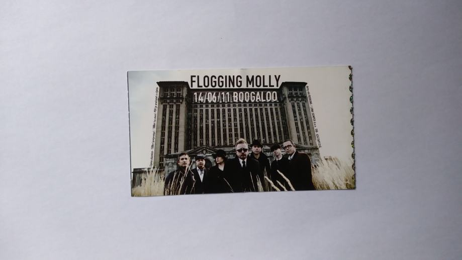 Ulaznica FLOGGING MOLLY @ BOOGALOO 2011.