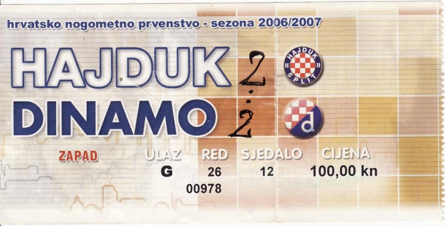 HAJDUK - DINAMO sezona 2006/2007