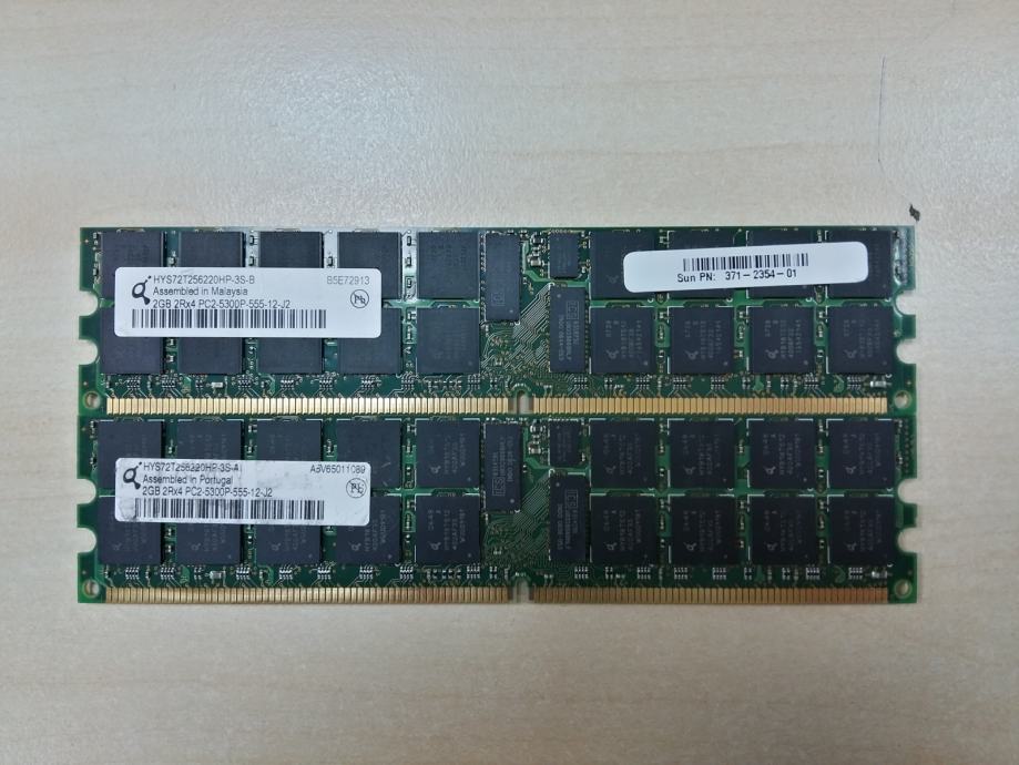 DDR2 667MHz 2×2GB PC2-5300 ECC