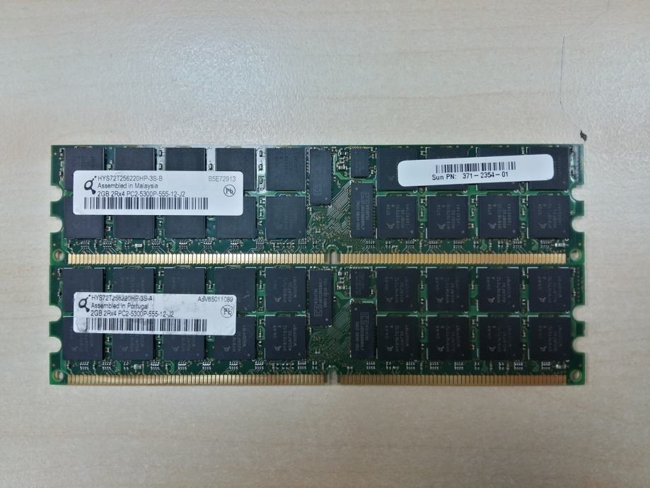 Mémoire RAM HP DDR2 2Go PC2-5300 ECC - Module FB-DIMM 240 Broches, Testé Garanti