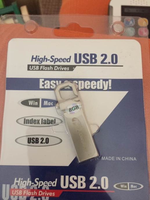 High-speed USB 2.0 flash drive stick 8GB
