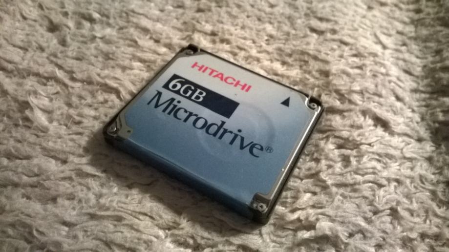 Hitachi 6 GB Microdrive Compact Flash Type II kartica