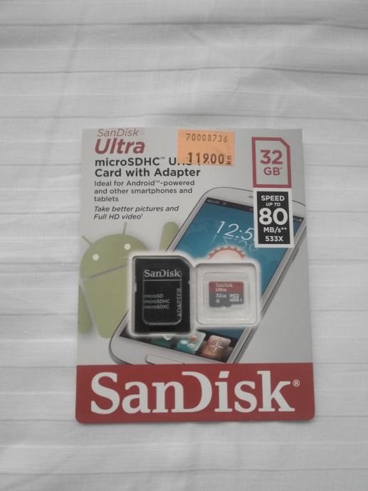 Memorijska kartica Sandisk s adapterom