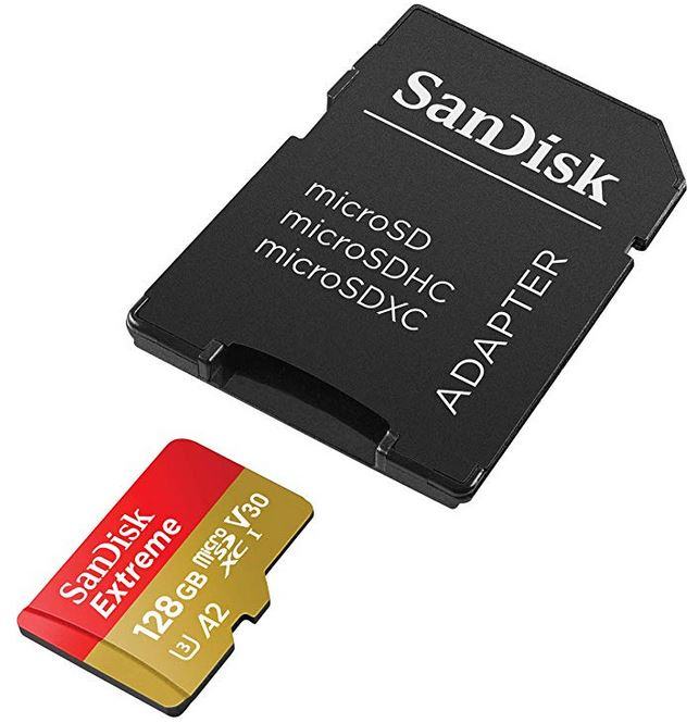 SanDisk Extreme SDXC, 128 GB Novo
