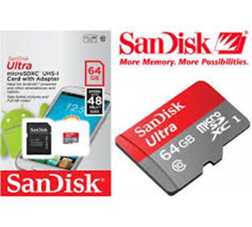 Sandisk Ultra microSDHC 64GB, UHS-I Card, class 10