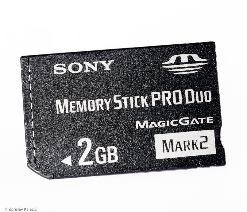 Sony memory stick pro duo Magic gate 2 GB