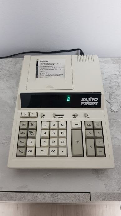 Uredski kalkulator printer Sanyo CY6300DP -NOVO-