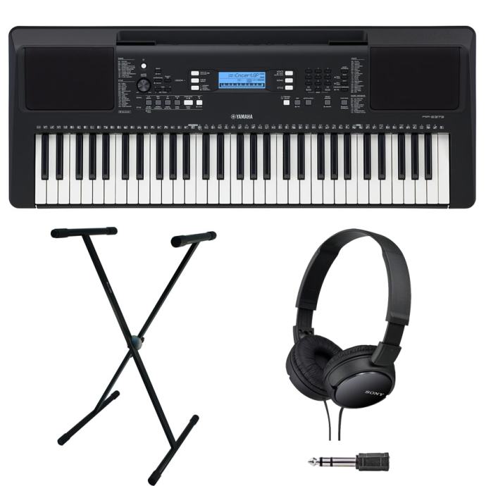 Yamaha PSRE373 + stalak + pedala