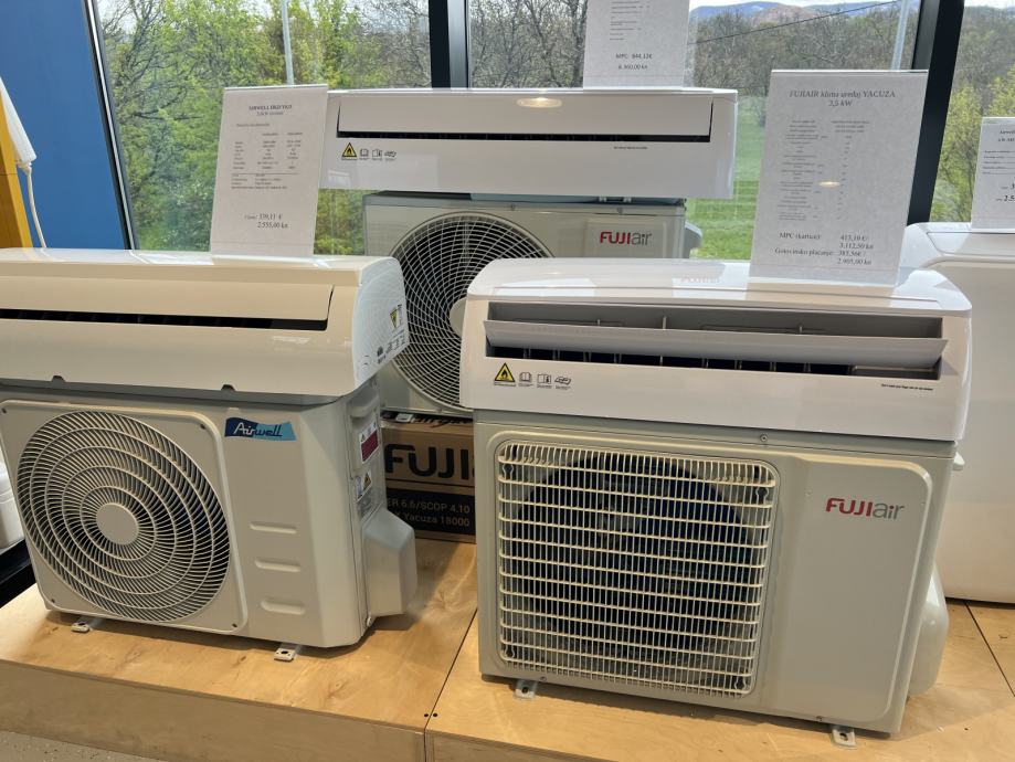 FUJI Air YACUZA klima uređaji 3,5KW grijanje/hlađenje R32 plin Akcija