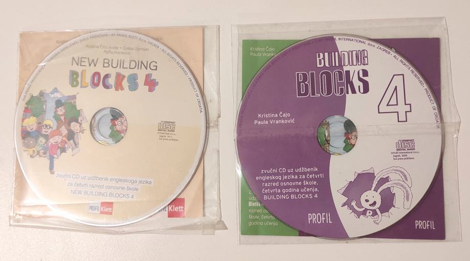LOT 2 KOMADA CD ENGLESKI JEZIK BUILDING BLOCKS ZA 4. RAZRED