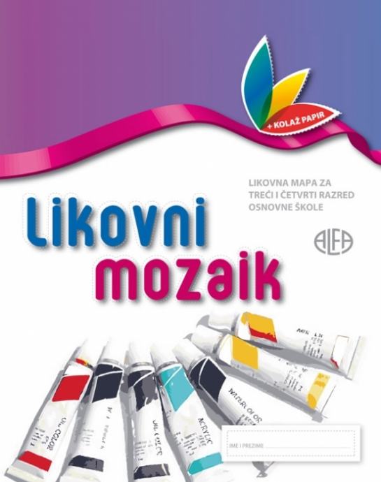 LIKOVNI MOZAIK 3-4 / Likovna mapa s kolažom za 3. i 4. r. O.Š. - ALFA