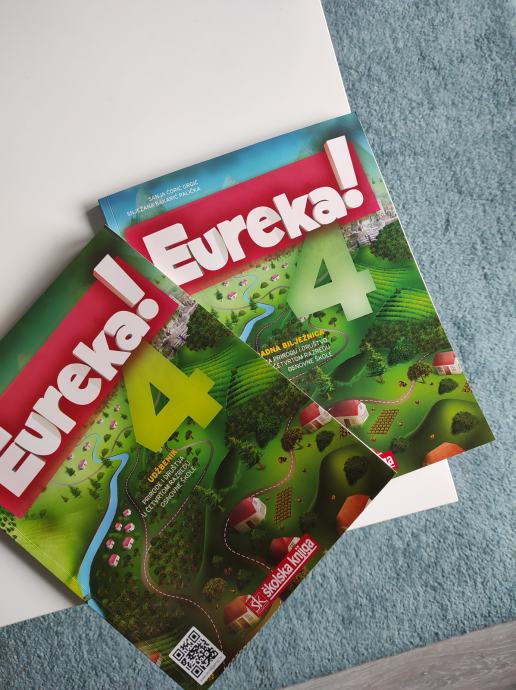 Sniženo :) Novi udžbenik i radna bilježnica Eureka 4