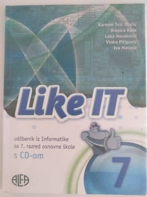 LIKE IT 7, udžbenik informatike + CD