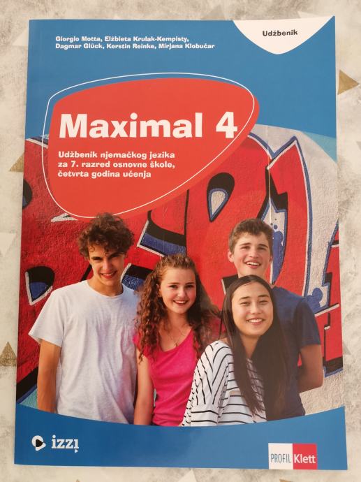 MAXIMAL 4 udžbenik njemačkoga jezika za 7. razred o.š., 4. godina učen