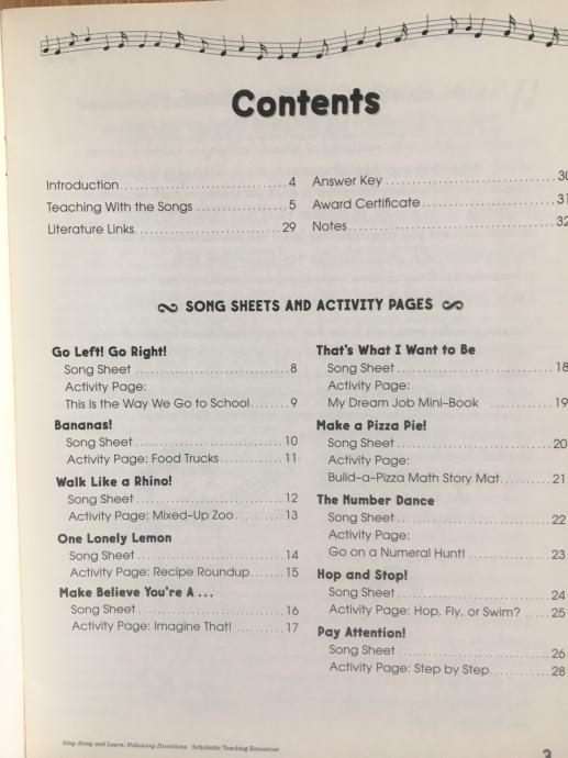 Sing Along and Learn, Ken Sheldon, FOLLOWING DIRECTIONS sa CDom