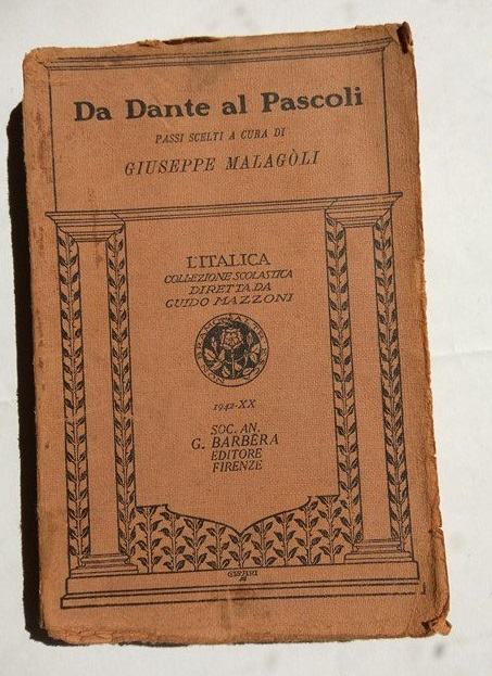Da Dante al Pascoli, Giuseppe Malagoli