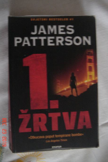 knjiga James Patterson " 1.žrtva " svjetski bestseler iz 2002 godine