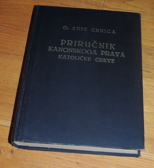 O. Ante Crnica Priručnik kanonskog prava Katoličke crkve