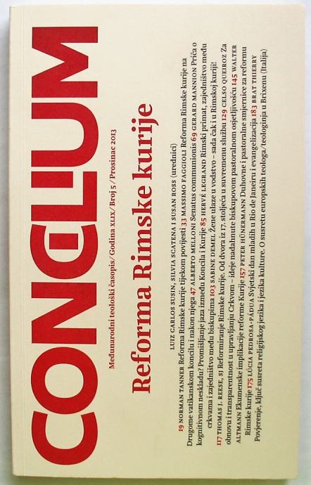 CONCILIUM Reforma Rimske kurije Teološki časopis 5/2013