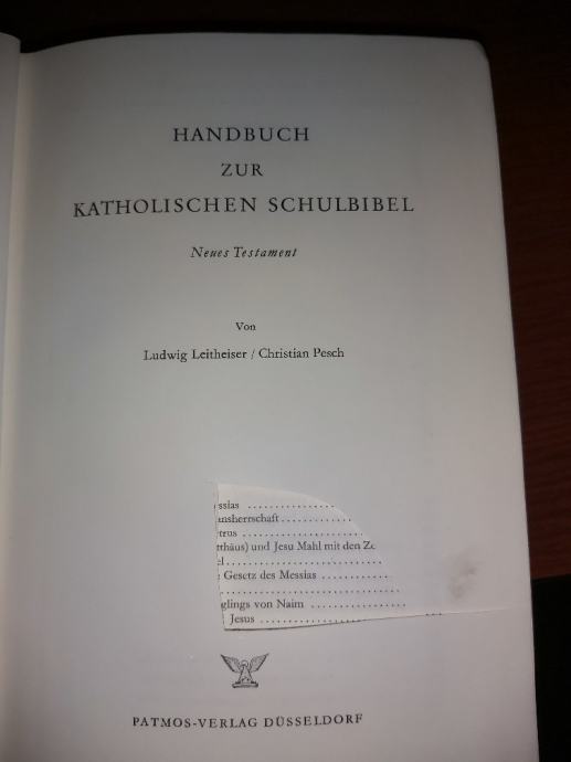 Priručnik za Bibliju na njemačkom jeziku, povoljno