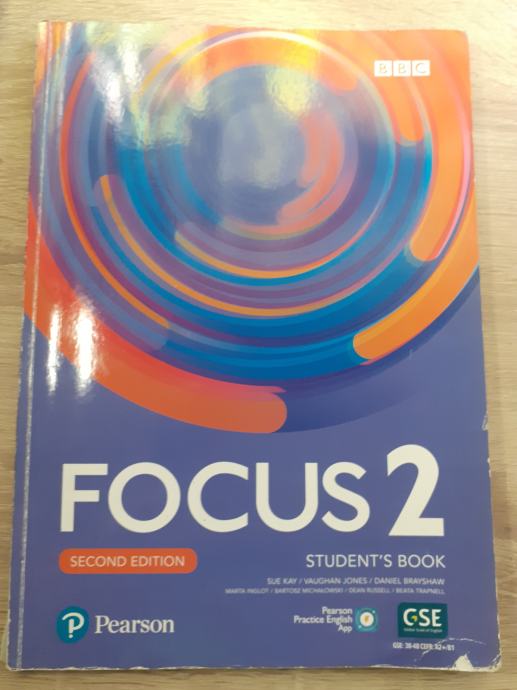 "Focus 2 second edition" udžbenik i radna bilježnica