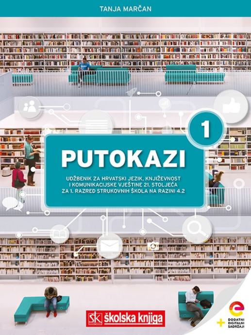 PUTOKAZI 1 - Udžbenik za hrv. jezik i književnost za 4-god. str. škole