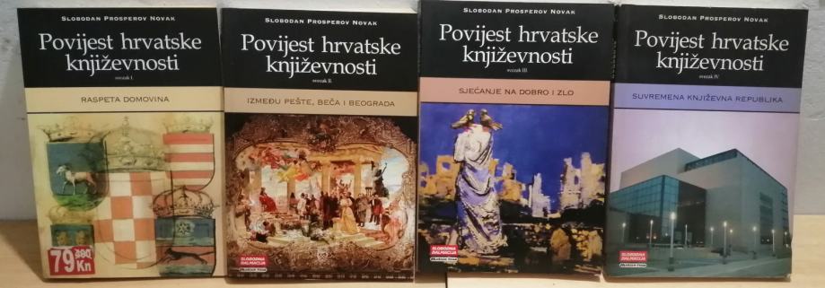 Slobodan Prosperov Novak: Povijest hrvatske književnosti 1-4 komplet ☀
