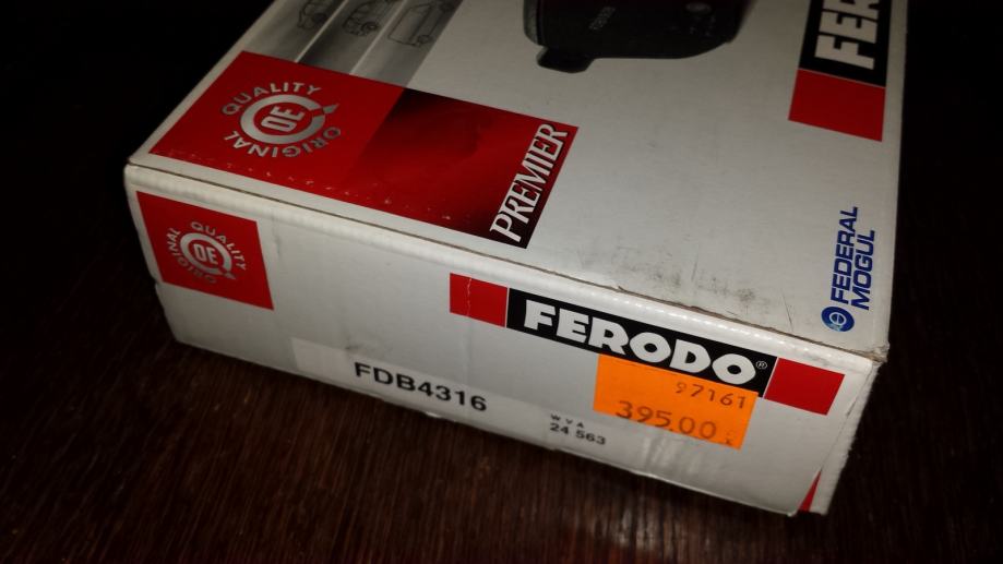 Zadnje disk pločice FERODO FDB4316,golf vi,octavia,scirocco,leon,a3