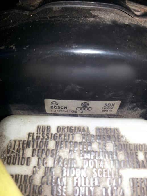 SERVO BUBANJ, GLAVNI KOCIONI CILINDAR VW GOLF 4