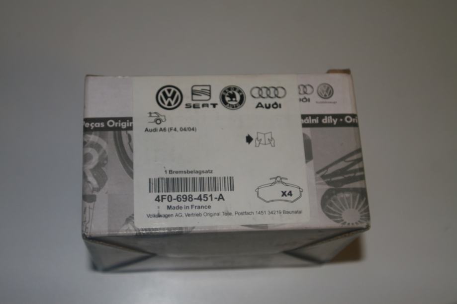 zadnje plocice za VW AUDI A6