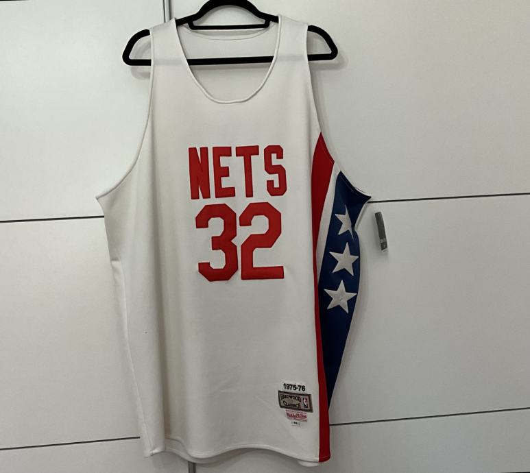 VTG Julius Erving New York Nets NWT Mitchell Ness White Stitched Jerse