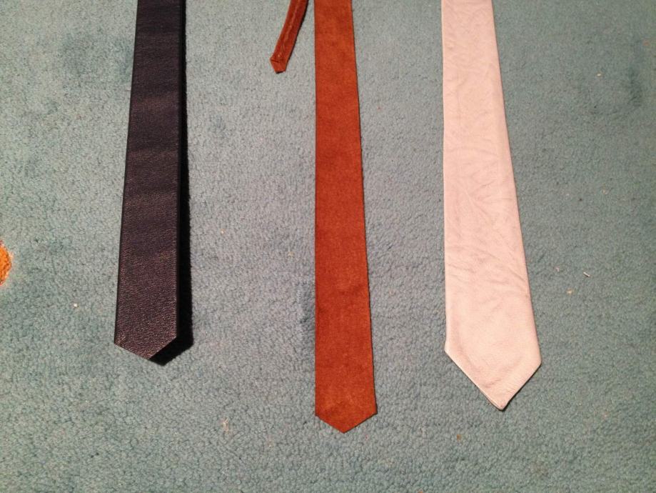 3 kožne kravate