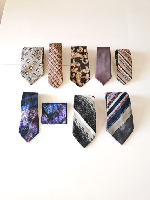 8 kravata - neke su vintage - različiti brendovi - ASTIBO - SVILANIT