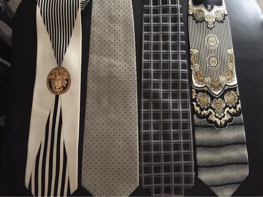 Dizajnerske Efektne kravate od prave svile P.Cardin Armani G.Ferre