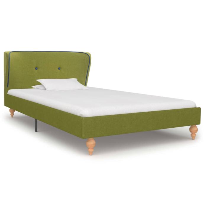 Okvir za krevet od tkanine zeleni 90 x 200 cm - NOVO