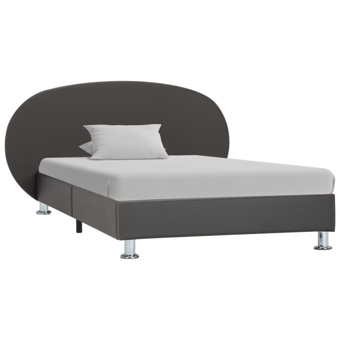 Okvir za krevet od umjetne kože sivi 100 x 200 cm - NOVO