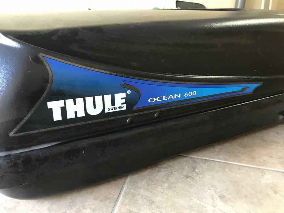 Thule Ocean 600, krovna kutija + Thule nosači za kutiju