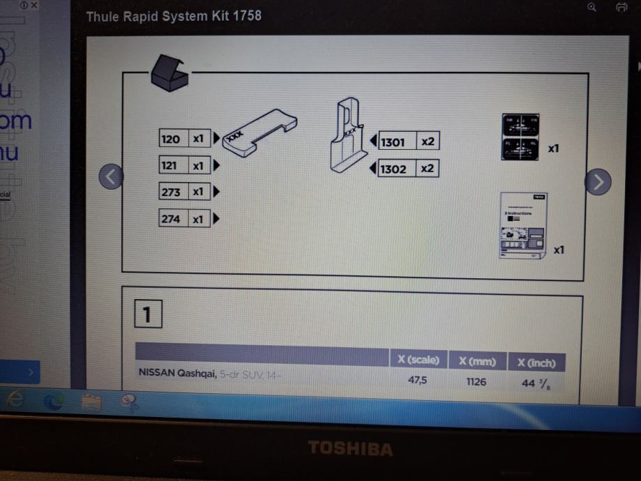 Thule 1658 – Kit Rapid System Per Barre Portatutto