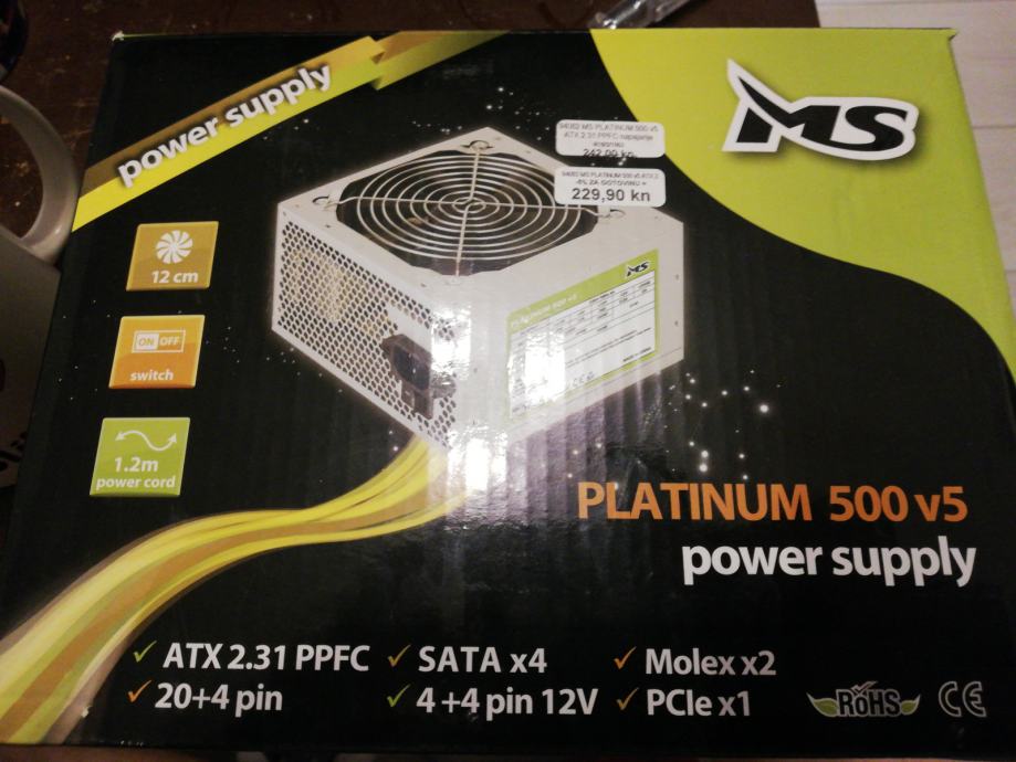 MS PLATINUM 500 V5 POWER SUPPLY