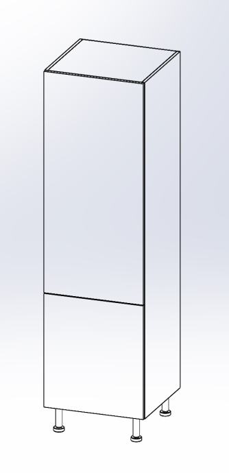 Kuhinjski element kolona visine 214cm x 58 x 60cm širine bijeli