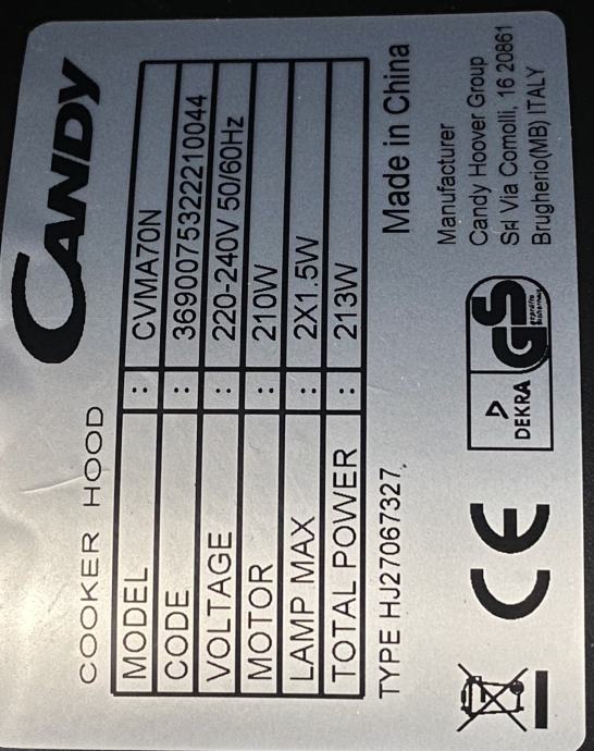 Candy napa CVMA70N