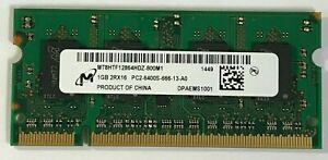 1GB MIcron MT8HTF12864HDZ-800H1 PC2-6400 800mhz DDR2 SODIMM