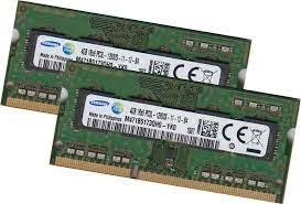 2x4GB(8GB) SAMSUNG M471B5173QH0-YK0 PC3L-12800 1600mhz DDR3L SODIMM