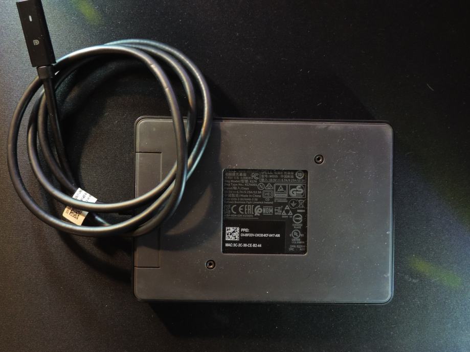 Station D'accueil Dell K17A WD15, USB 3.0, Multiports, état Correct, Fonctionnelle