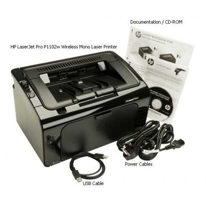 HP LaserJet Pro P1102w Stampante, 1200 x 1200 DPI, A4, Wi-Fi, Nero